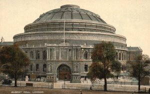 Vintage Postcard The Albert Hall Concerts & Gatherings Kensington London