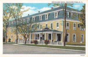 Southern Pines North Carolina Southland Hotel Antique Postcard K31929