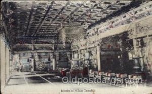 Interior of Nikkp Temple Japanese Unused very small crease left bottom corner...