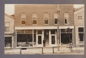 Plymouth OHIO RPPC 1910 MAIN STREET STORES nr Mansfield Willard Shelby #2