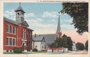 Ohio Connenut Saint Marys Church School And Rectory