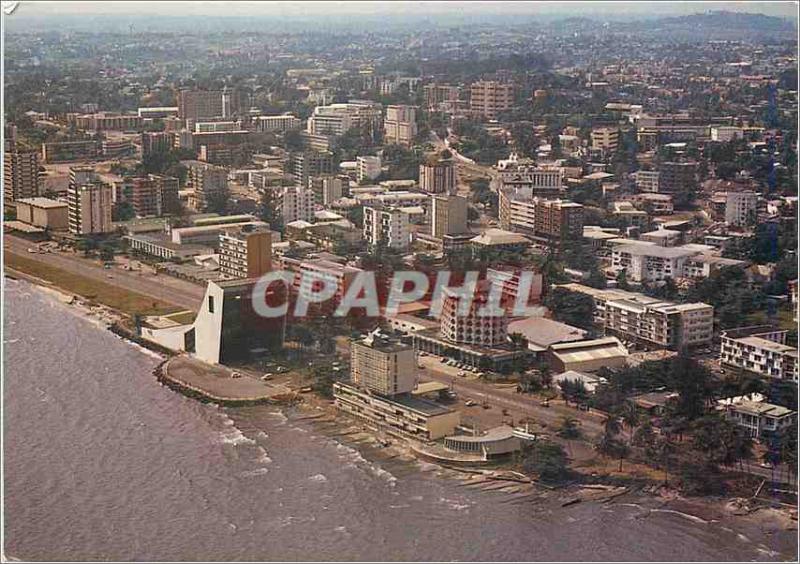  Modern Postcard Libreville Gabon seen Air A 184 G