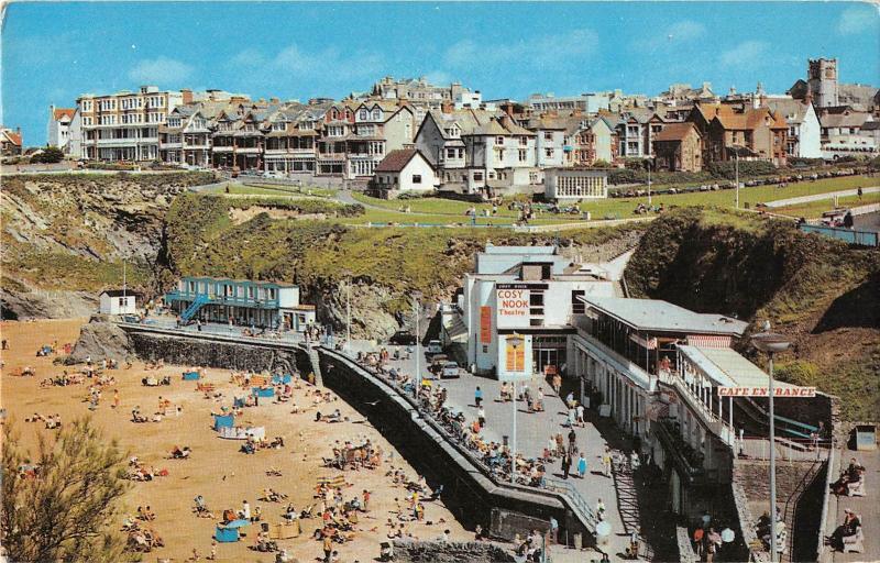 Uk76 Towan Beach And Promenade Newquay Uk Europe United Kingdom England Cornwall Scilly Isles Postcard Hippostcard