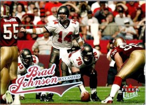 2004 Fleer Football Card Brad Johnson Tampa Bay Buccaneers sk9244