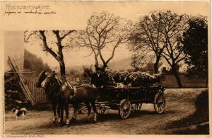 CPA AK Hochzeitsgaste - Schwarzwald Idylle - Horse Wagon GERMANY (915024)