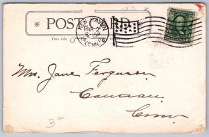 K44/ New Haven Connecticut Postcard c1910 Interior Armory Promenade 357