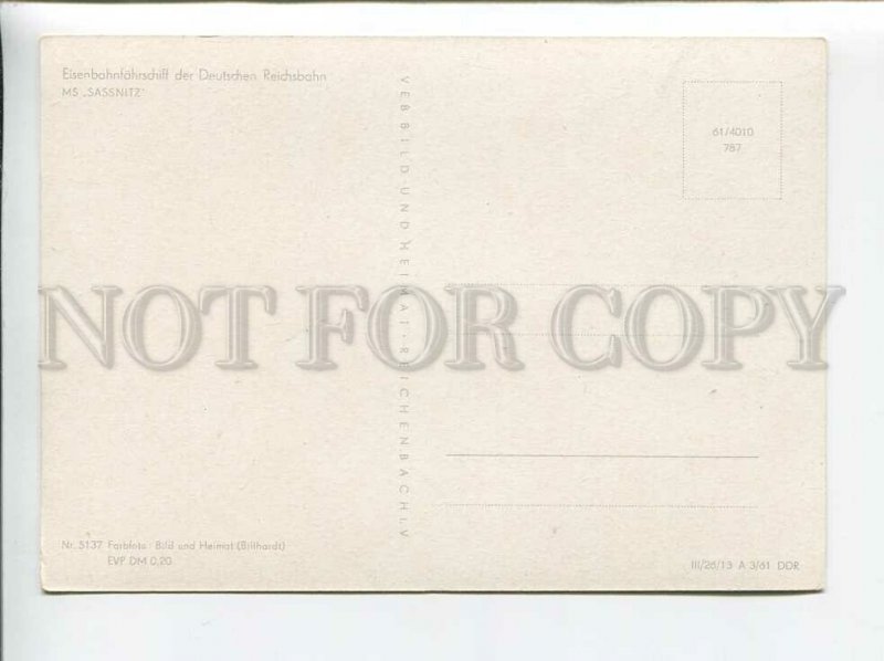 3179572 Ship MS SASSNITZ old postcard