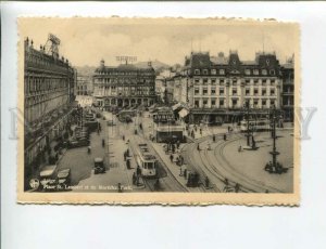3173690 BELGIUM LIEGE Place St.Lambert TRAMS Vintage postcard