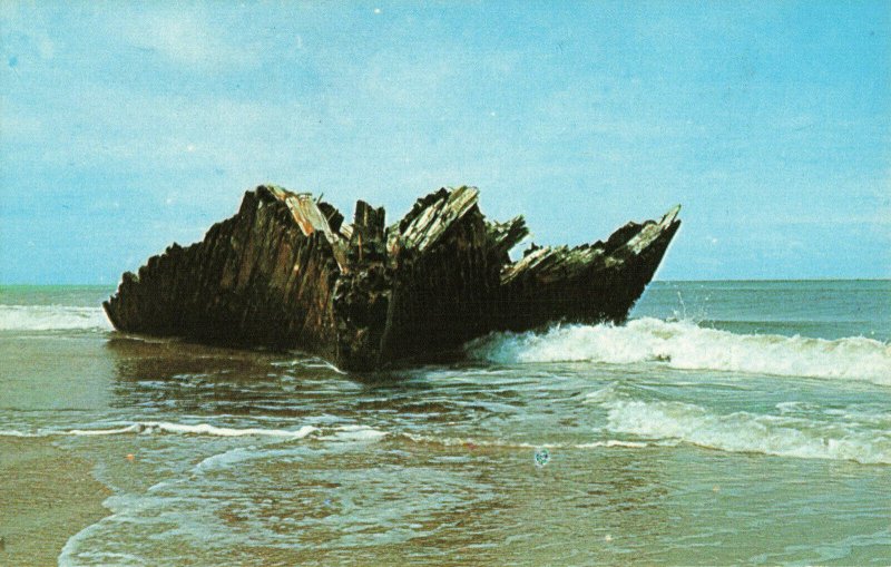 Postcard Graveyard Of The Atlantic Hatteras North Carolina