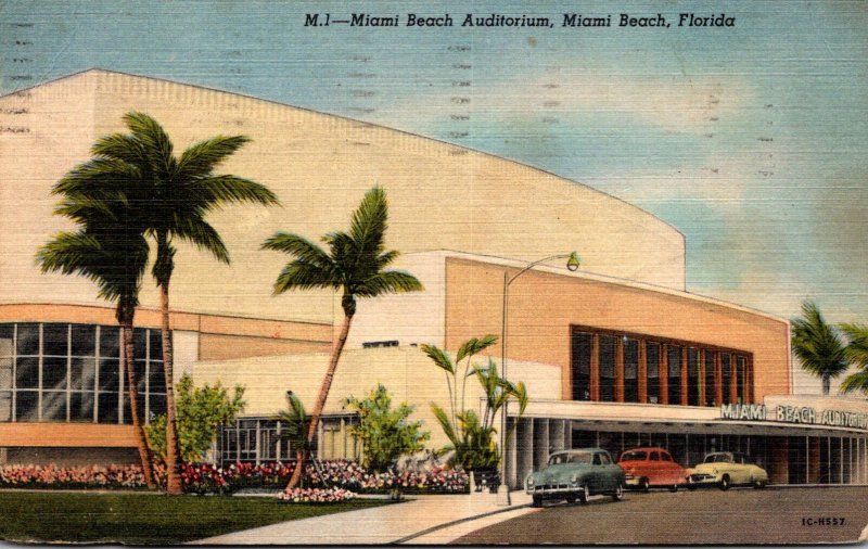 Florida Miami Beach The Miami Beach Auditorium 1957 Curteich