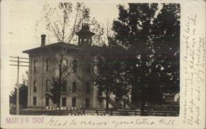 Saranac MI High School c1905 Real Photo Postcard