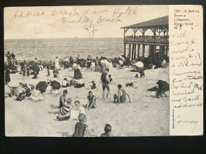 Vintage Postcard 1901-1907 Bathing Scene Lillagore's Ocean Grove N.J.