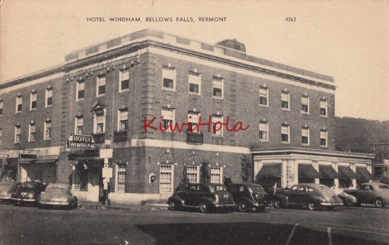 Postcard Hotel Windham Bellows Falls VT Vermont