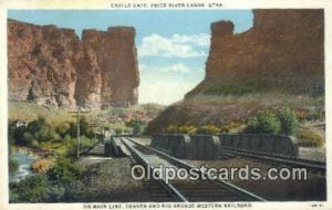 Main Line, Castle Gate, Utah, UT USA Trains, Railroads Unused 