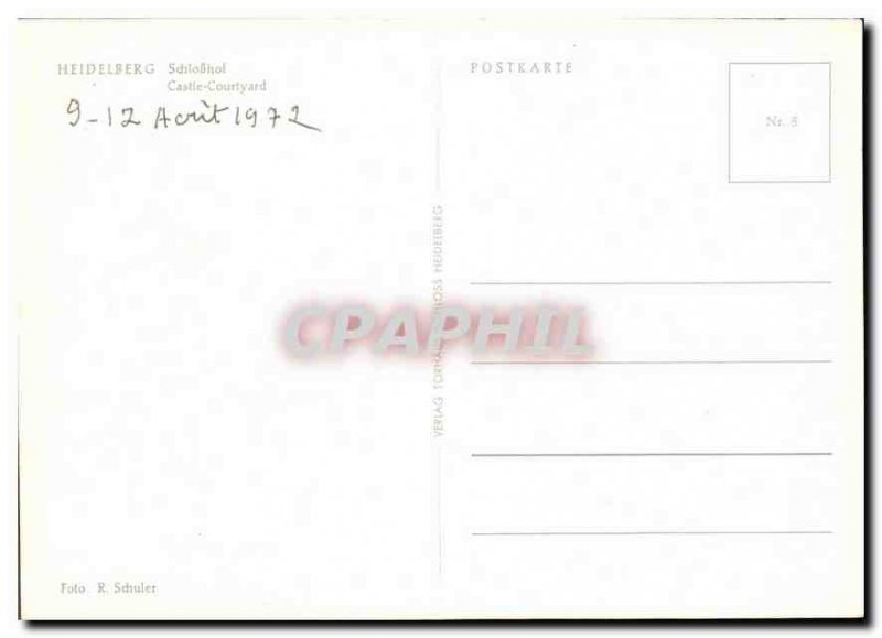 Modern Postcard Heidelberg Castle Courtyard