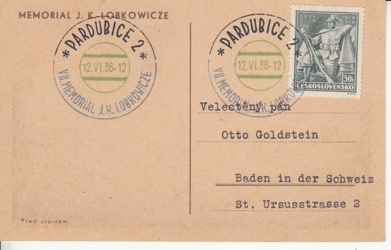 Pardurice Golden Helmet Motorcycle Race1938