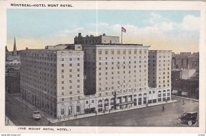 MONTREAL, Quebec, Canada, 1900-1910s; The Mount Royal Hotel