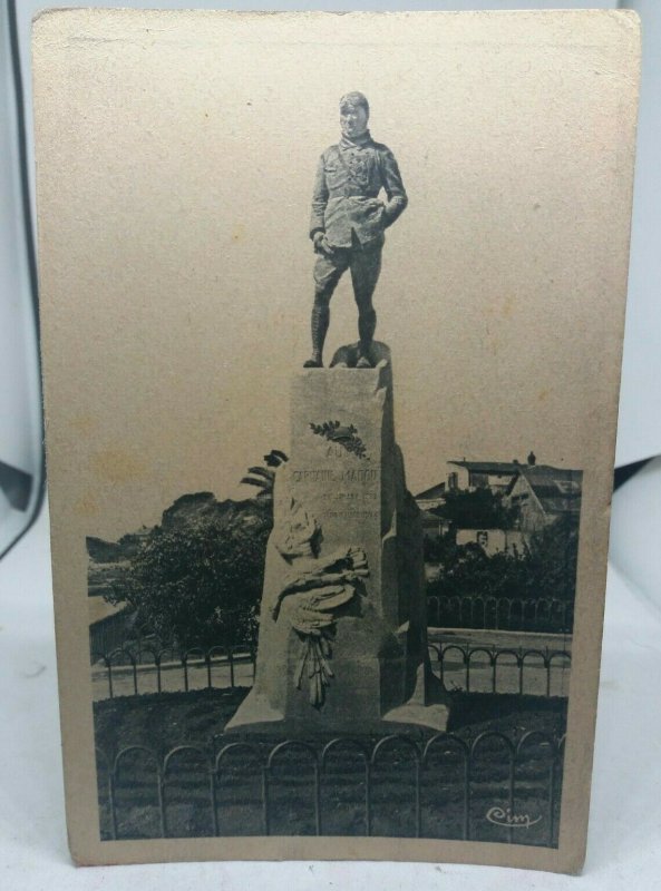 Vintage Postcard Monument du Captaine Madon Bizerte Tunisia c1930