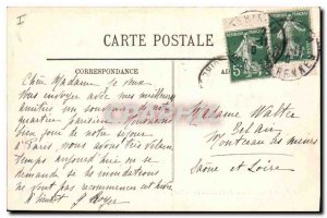 Postcard Old Paris life the Luxembourg Palace