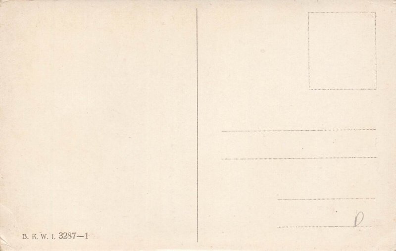 Unsigned Artist Christmas Greetings Elf With Toys Postcard 