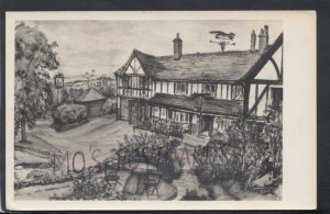 Oxfordshire Postcard - Artist View of The Fox Inn, Boars Hill, Oxford  RS17016