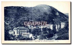 Old Postcard Brides Les Bains The Park And The Establishment