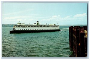 c1950 MV Enetai Washington State Ferries Puget Sound Seattle Washington Postcard