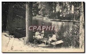 Postcard Old Fishing Fisherman Vaires Torcy A fishing area