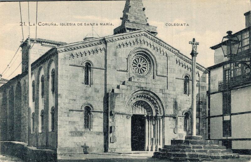 Spain La Coruña Iglesia De Santa Maria Colegiata 02.13