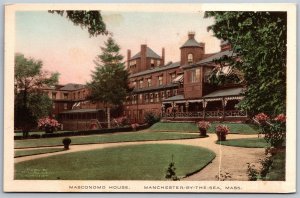 Vtg Manchester-by-the-Sea Massachusetts Masconomo House Hotel Albertype Postcard