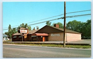 EAST LANSING, MI Michigan ~ Roadside WARREN'S POPLARS Restaurant c1960s Postcard