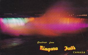 Greetings From Niagara Falls Illuminated Horseshoe Falls