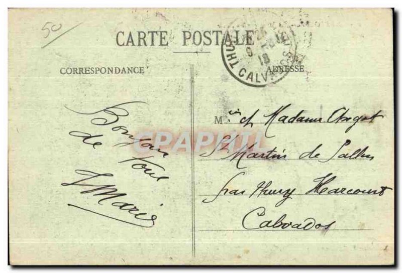 Old Postcard Cherbourg La Montagne du Roule