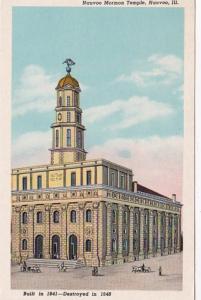 Illinois Nauvoo Mormon Temple Curteich