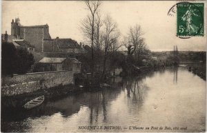 CPA NOGENT-le-ROTROU - L'Husine au Pont de Bois coté aval (131753)