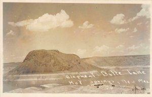 RPPC ELEPHANT BUTTE LAKE Hot Springs, NM c1940s Vintage Photo Postcard