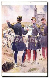 Old Postcard Fantasy Illustrator Vallet Uhrich Army