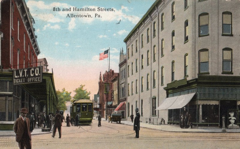 12442 Trolley, Lehigh Valley Transit Office, Allentown, Pennsylvania 1917