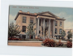 Postcard Public Library, Spokane, Washington