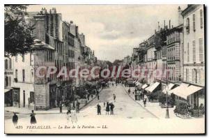 Postcard Old Versailles La Rue De La Paroisse