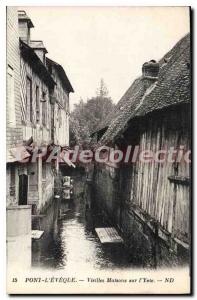 Old Postcard Pont L'Eveque Old Houses on Yvie