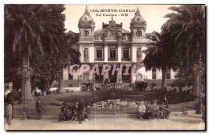 Old Postcard Monte Carlo Casino