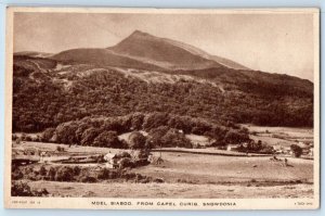 Wales Postard Moel Siabod From Capel Curig Snowdonia c1940's Tuck Art