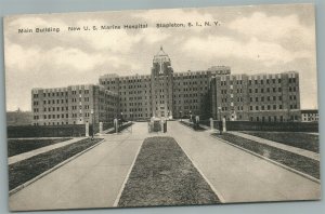 STAPLETON STATEN ISLAND NY US MARINE HOSPITAL ANTIQUE POSTCARD
