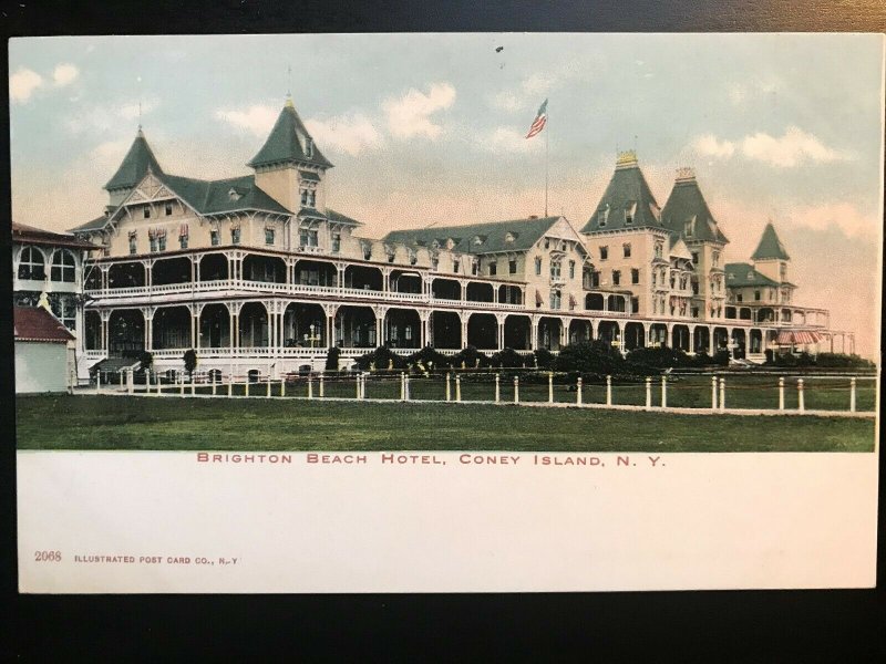 Vintage Postcard 1901-1907 Brighton Beach Hotel Coney Island New York (NY)