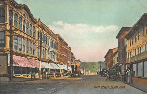 Derby CT Main Street Storefronts Bread Bakery Wagon Postcard