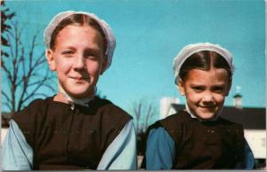 Two Amish Girls - Heart of Amishland - 1969 Melvin J. Horst