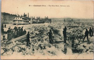 Cincinnati Ohio The Ohio River February 1905 Postcard C052