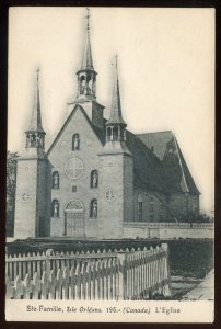 h2407 - STE. FAMILLIE Quebec Postcard 1900s Isle Orleans. Church by Garneau