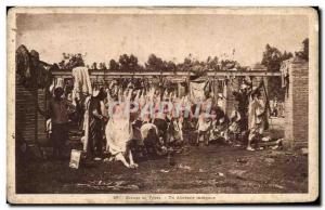 Old Postcard Scenes et Types A Slaughterhouse Indigenes